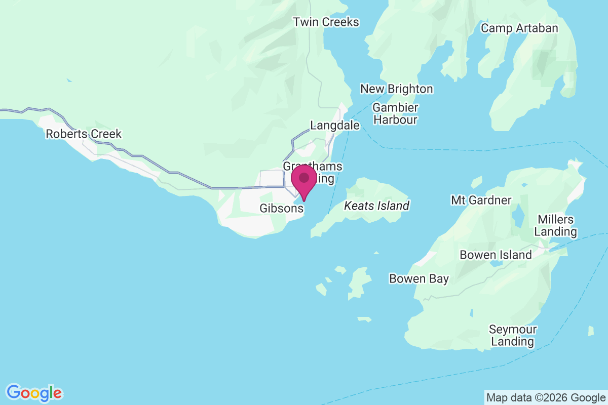 Gibsons Landing map