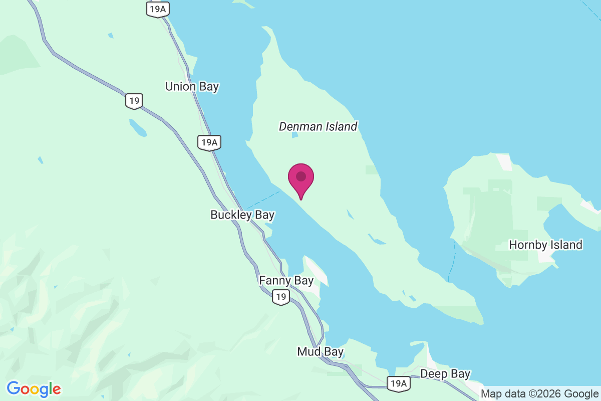 Denman Island map
