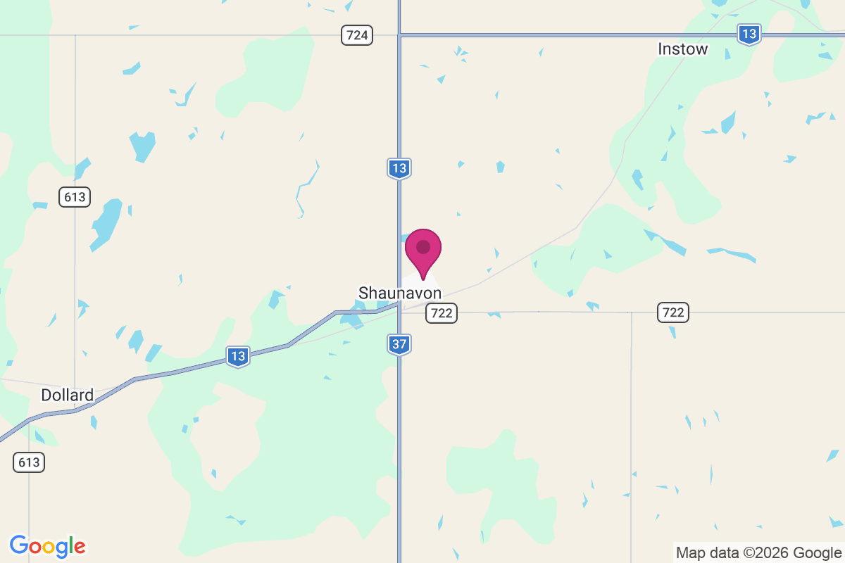 Shaunavon map