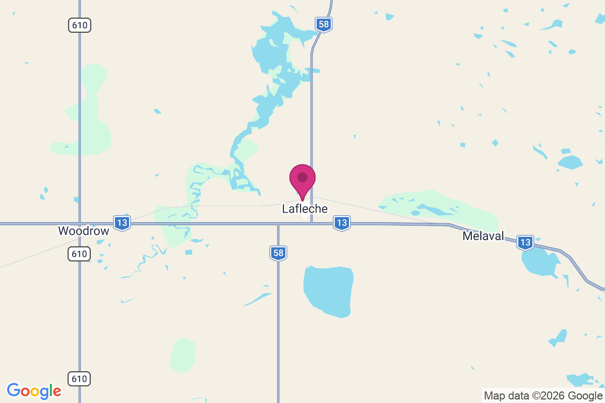 Lafleche map