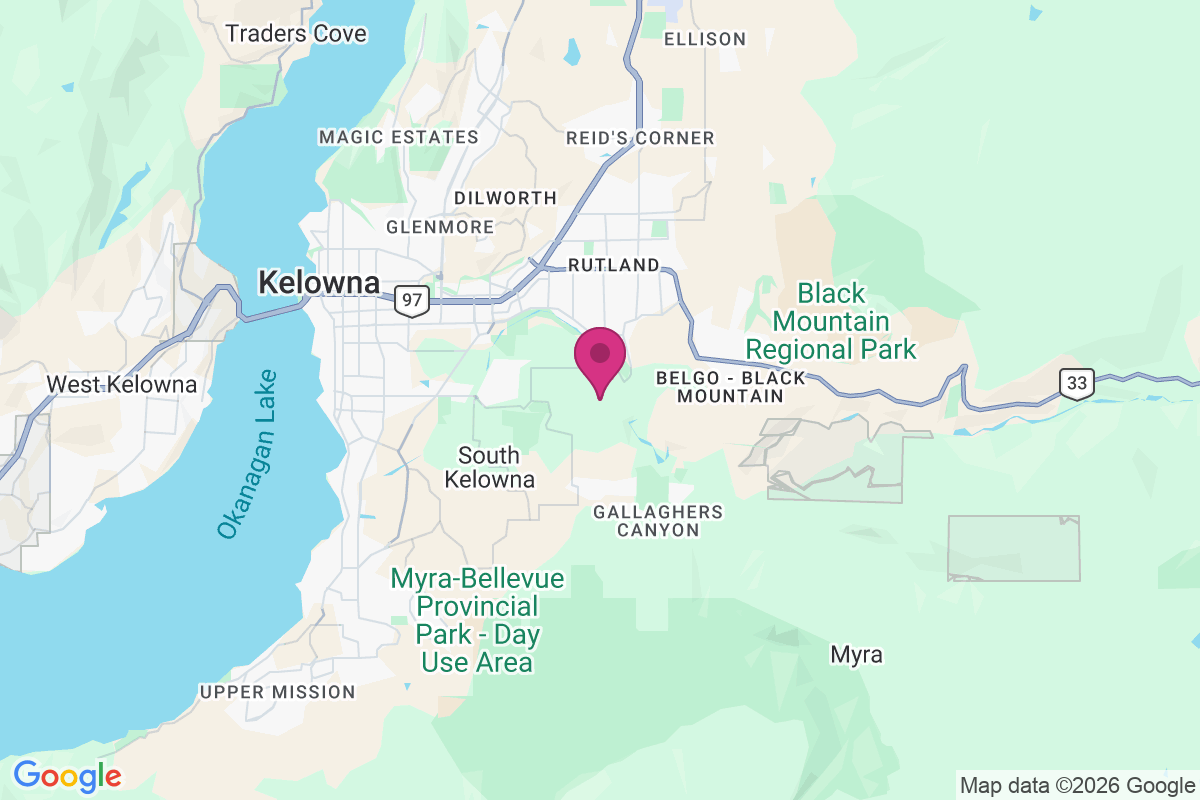 East Kelowna map