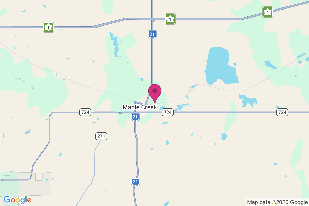 Maple Creek map