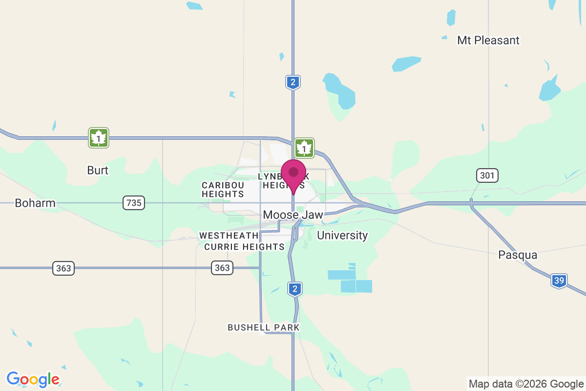 Moose Jaw map