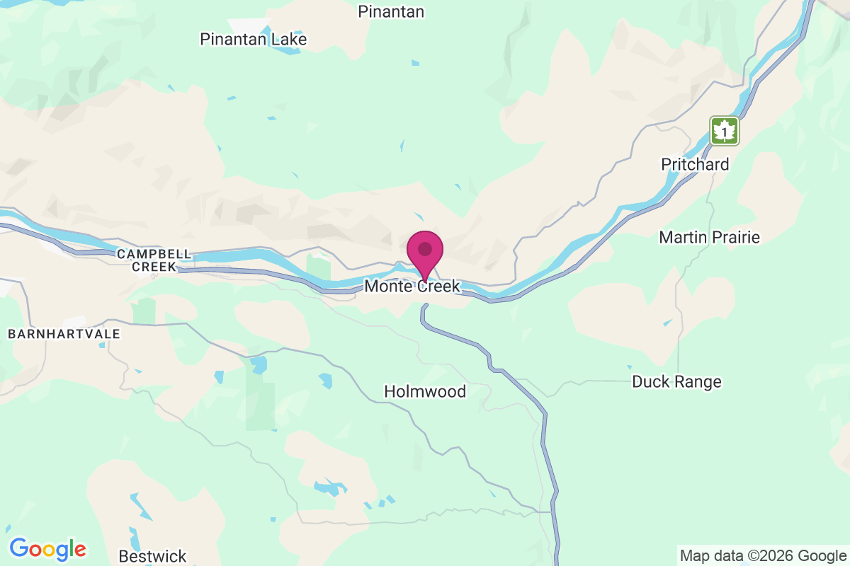 Monte Creek map