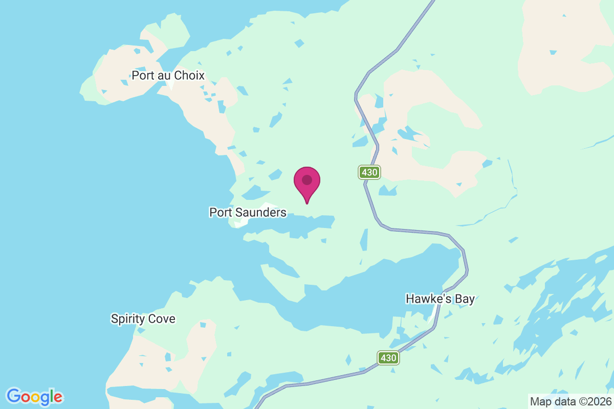 Port Saunders map