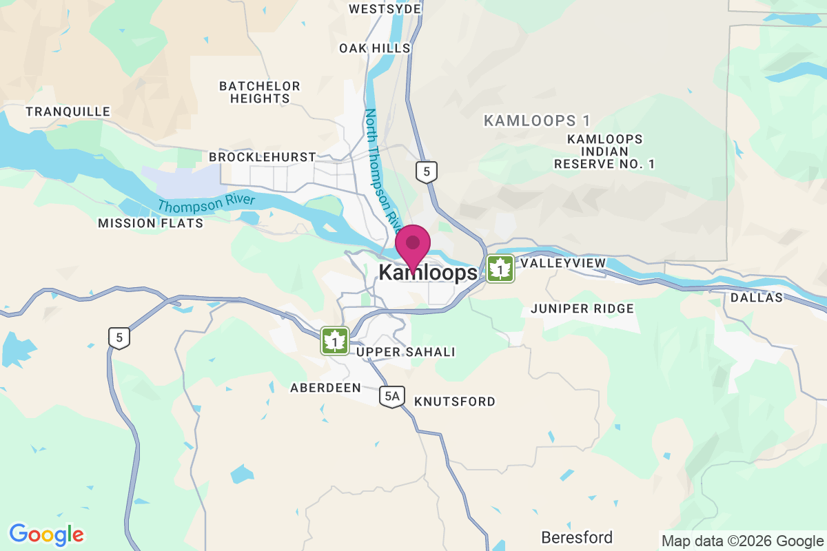 Heffley Creek map
