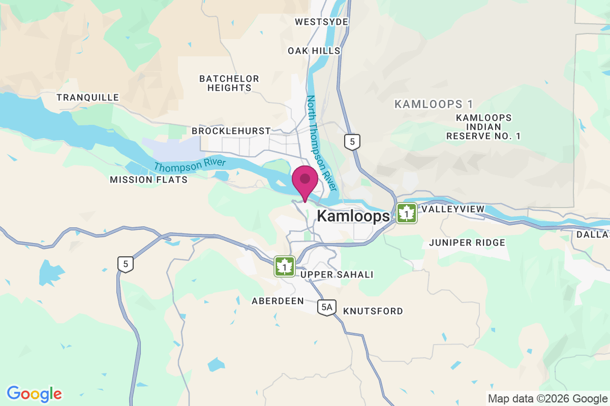 North Kamloops map