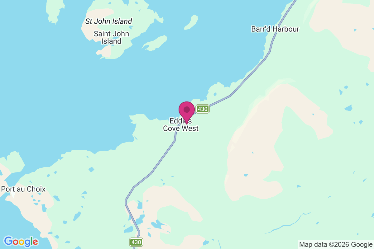 Eddies Cove West map