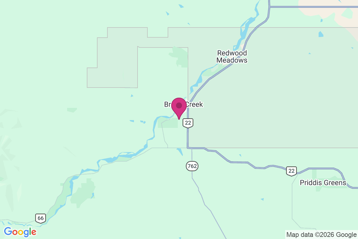Redwood Meadows map