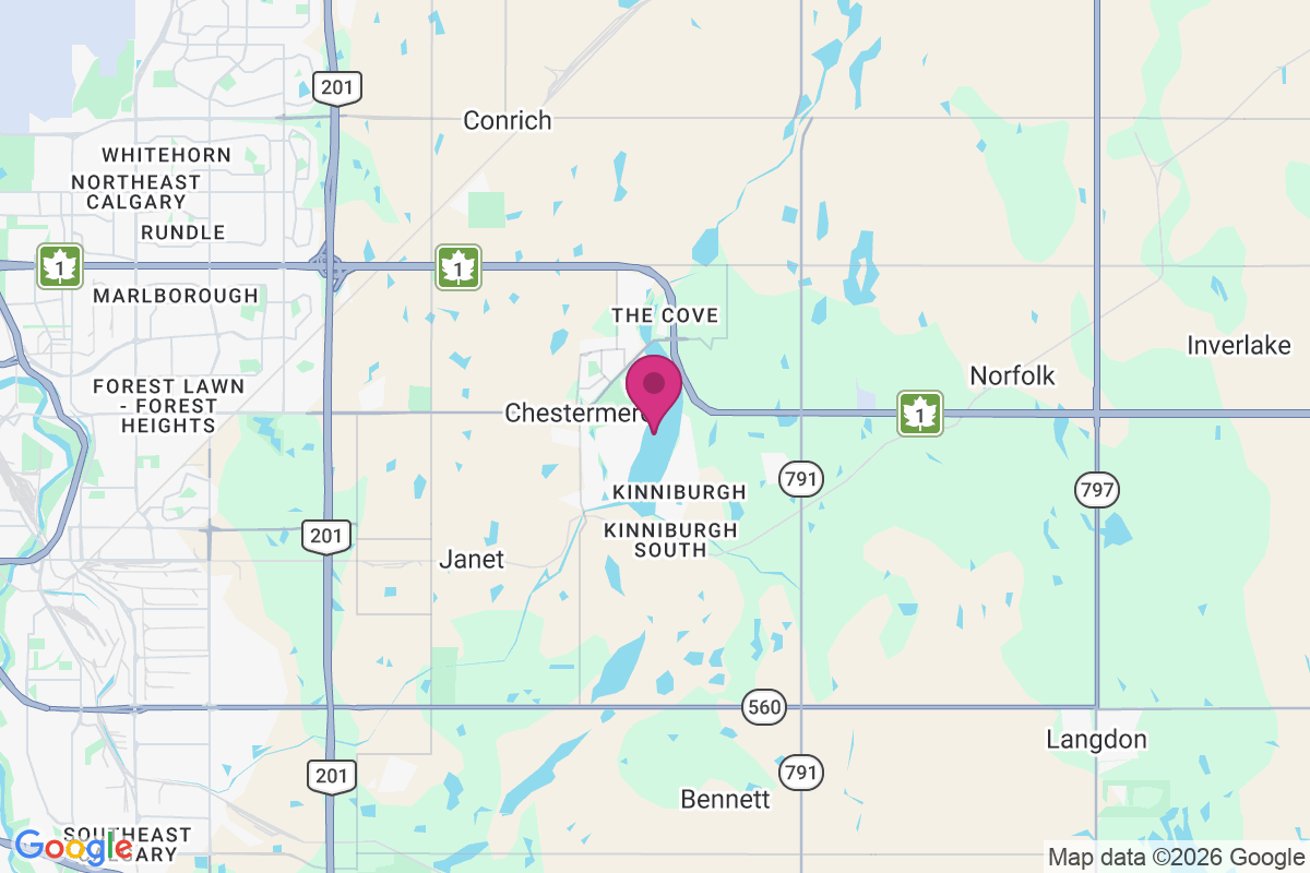 Chestermere map