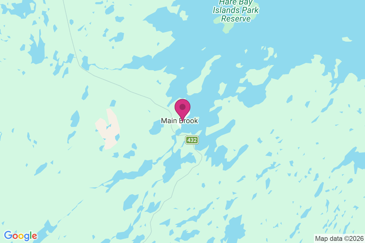 Main Brook map