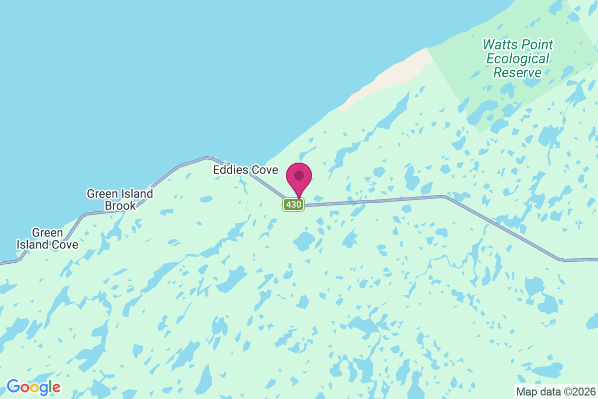 Eddies Cove map