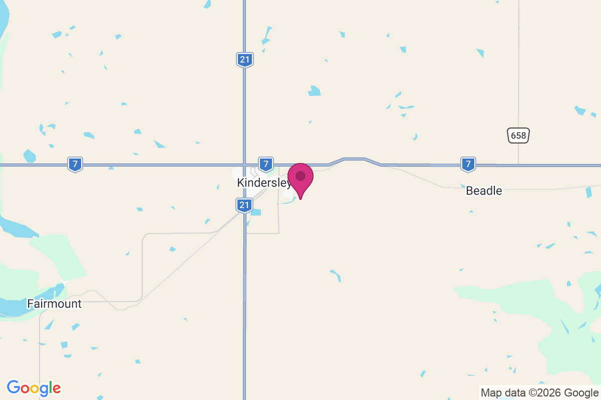 Kindersley map