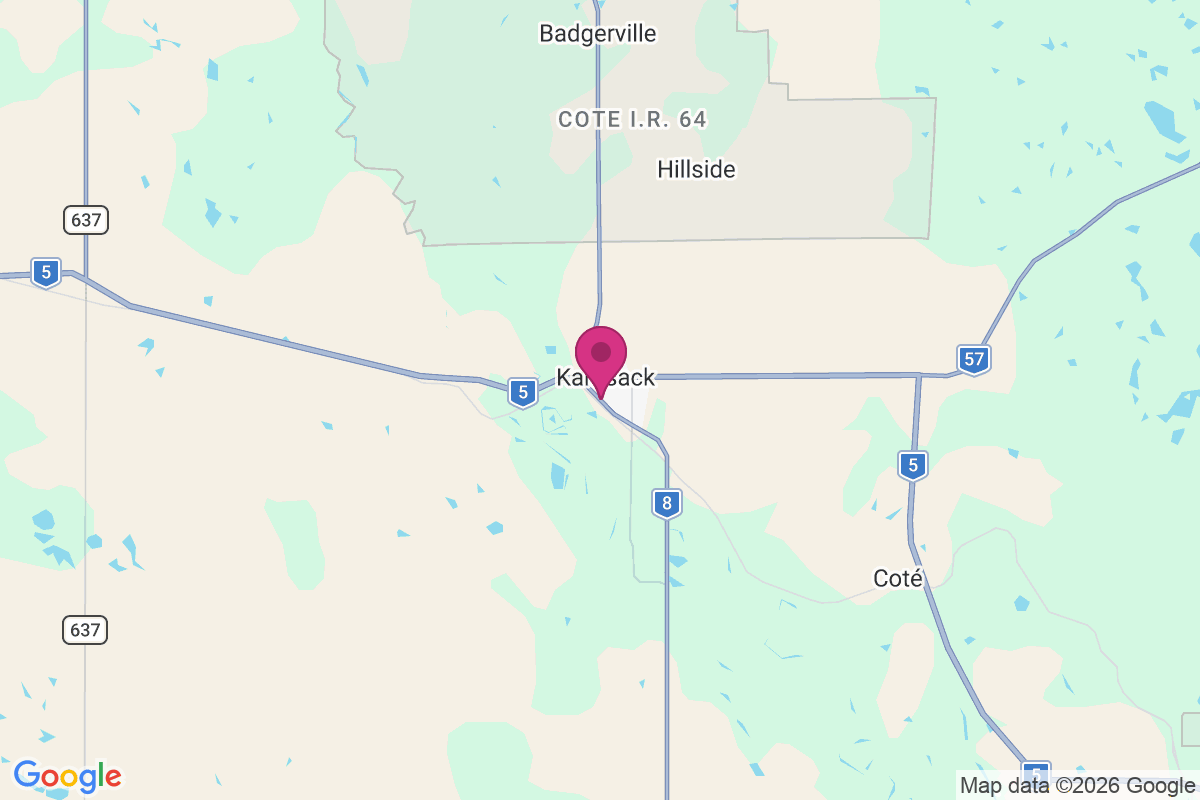Kamsack map