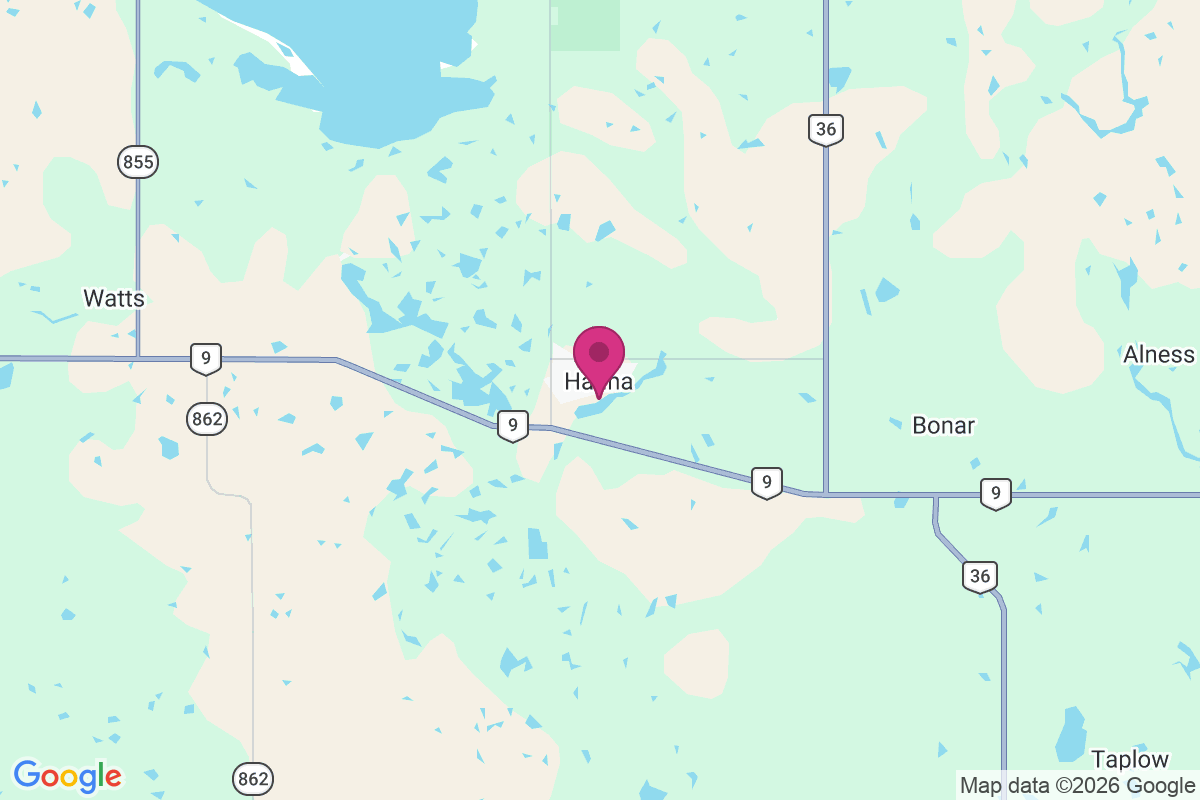 Hughenden map