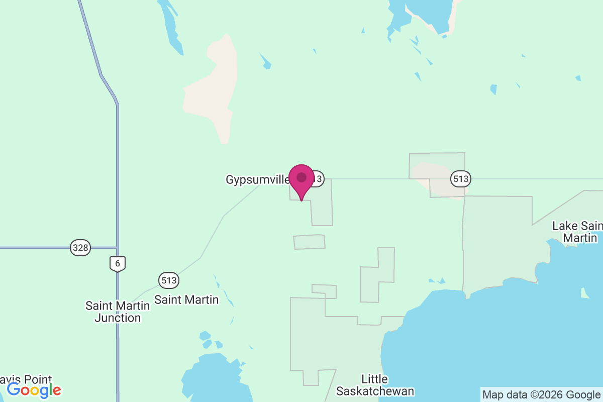 Gypsumville map