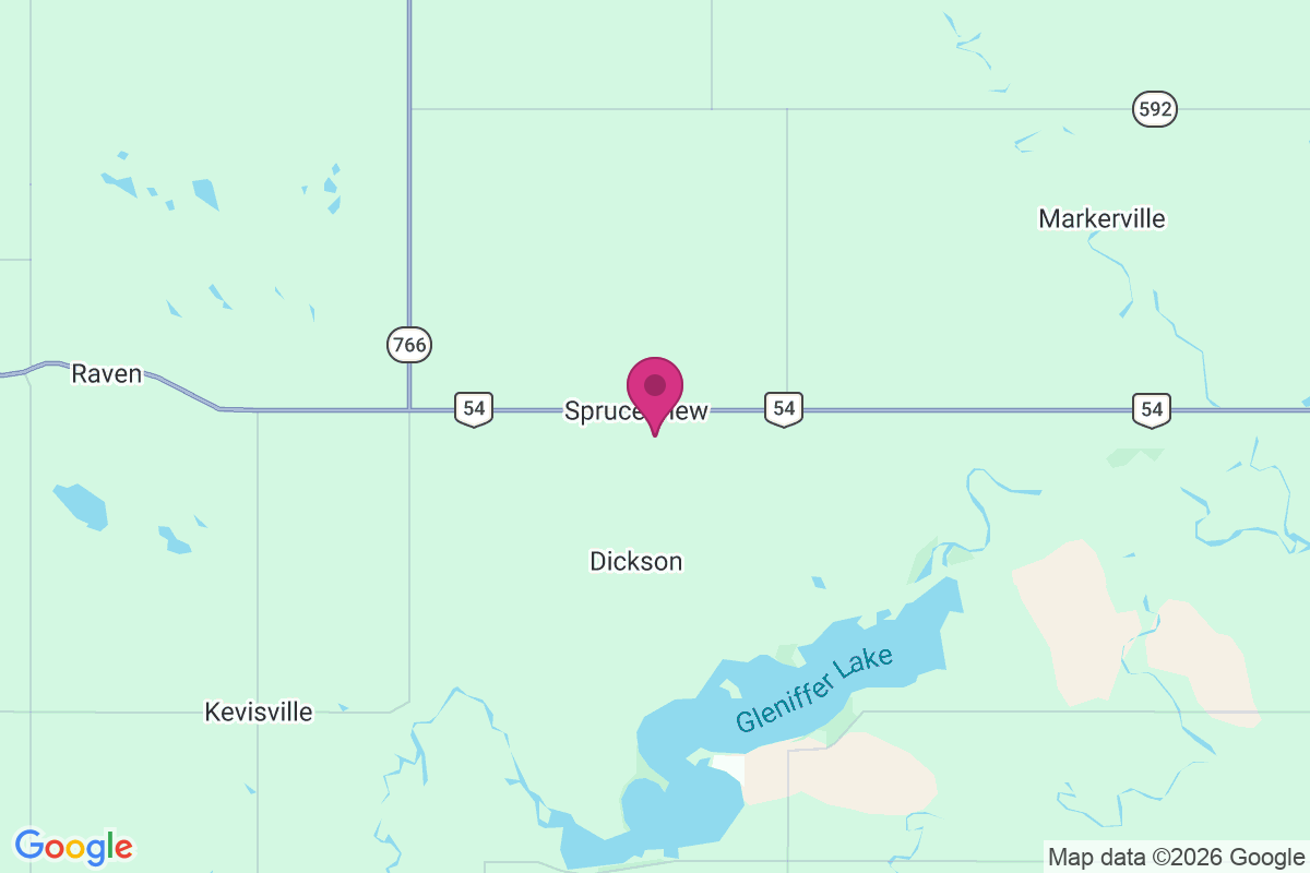 Markerville map