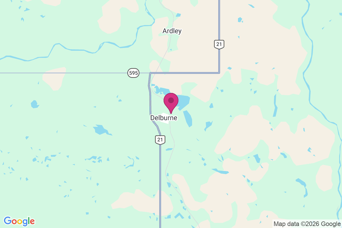 Delburne map