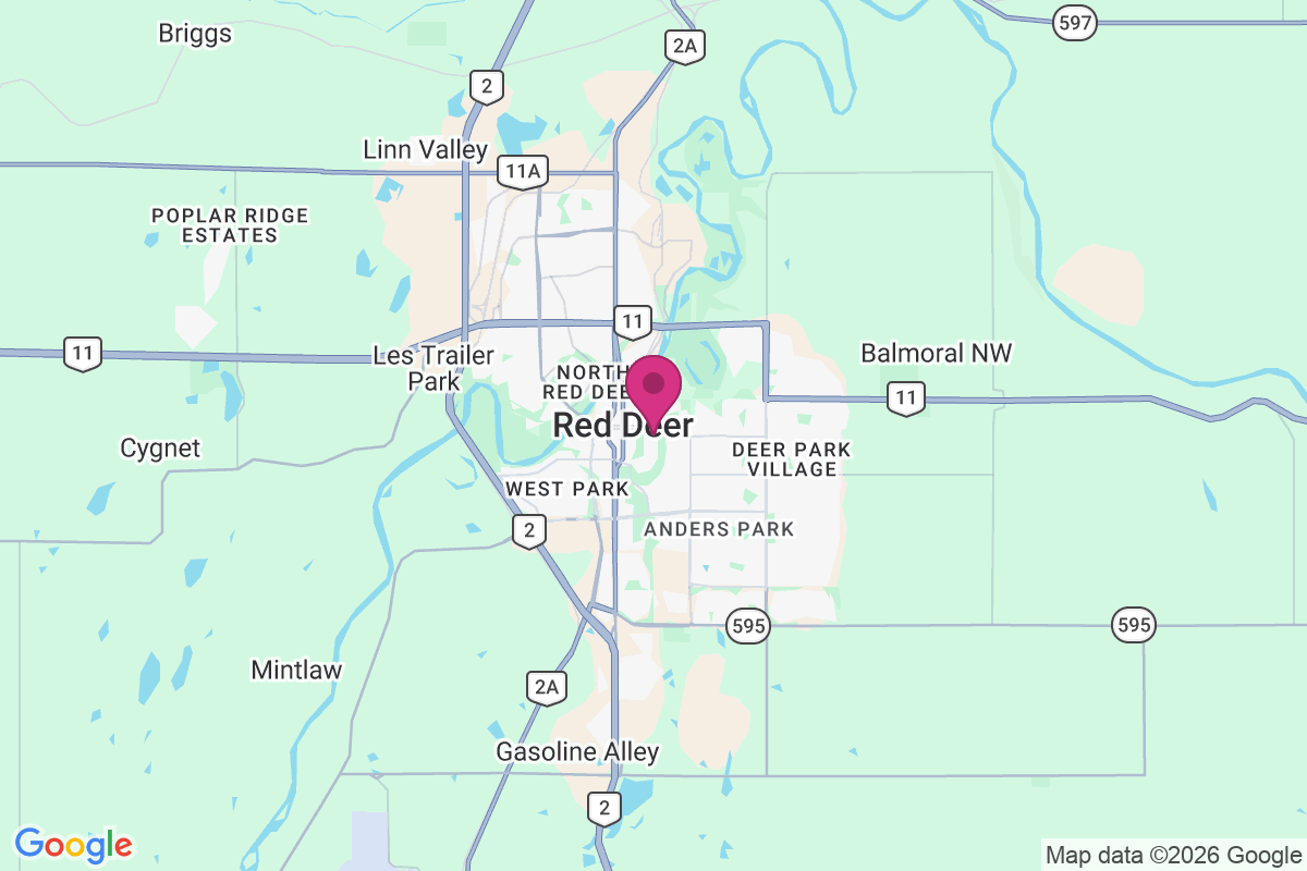 Red Deer map