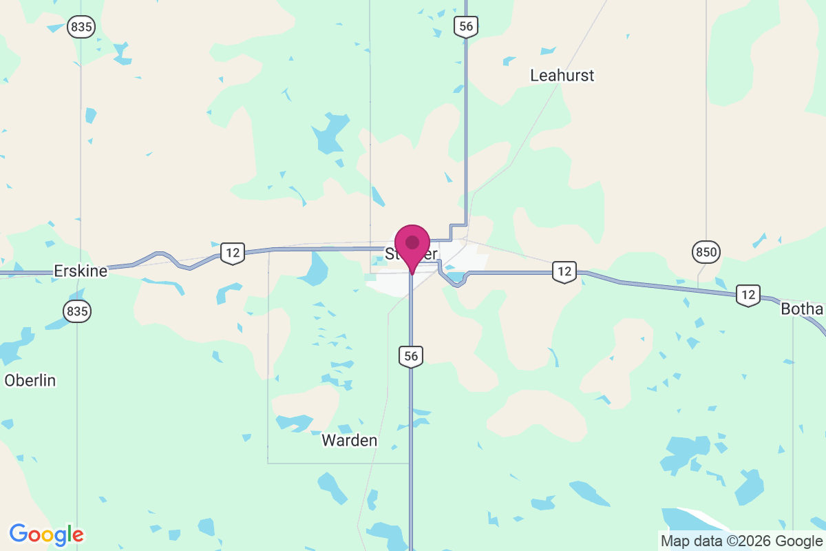 Stettler map