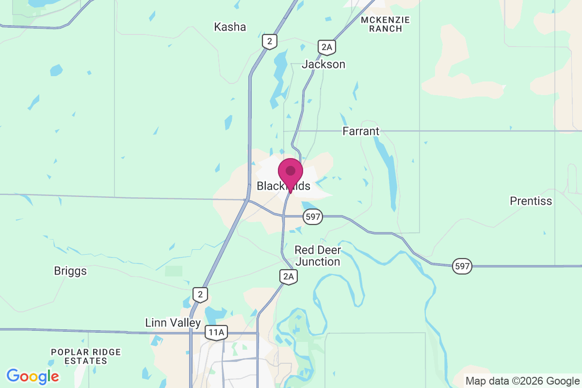 Black Falds map