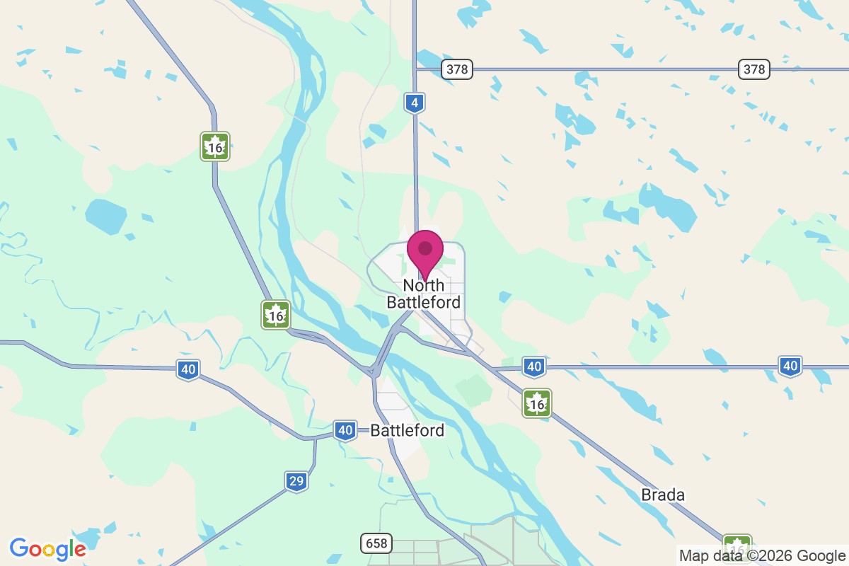 North Battleford map