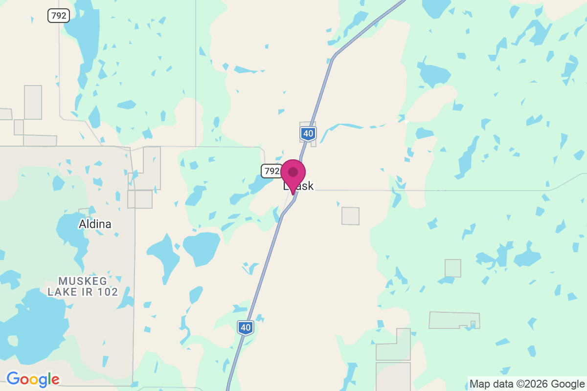 Leask map