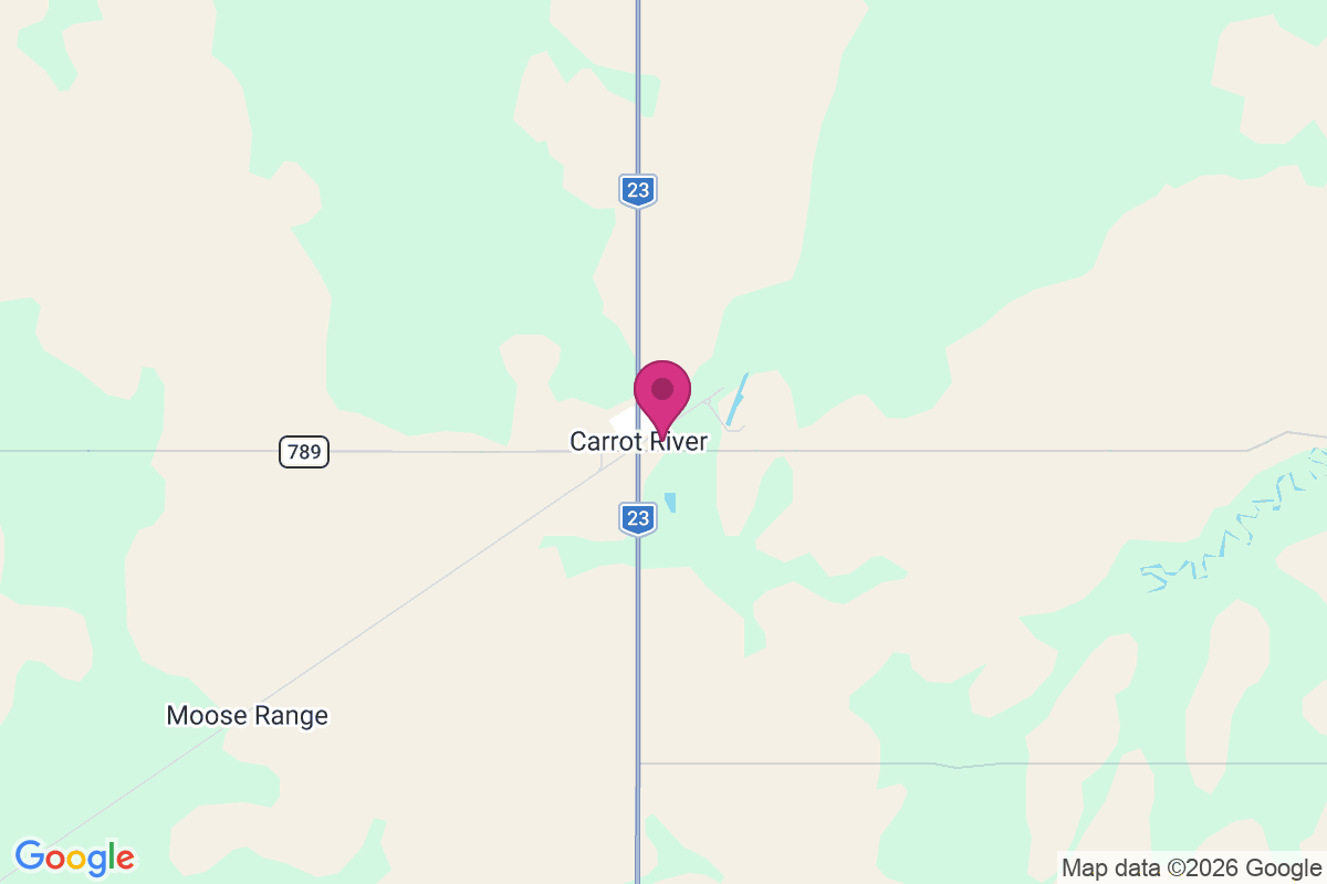 Carrot River map