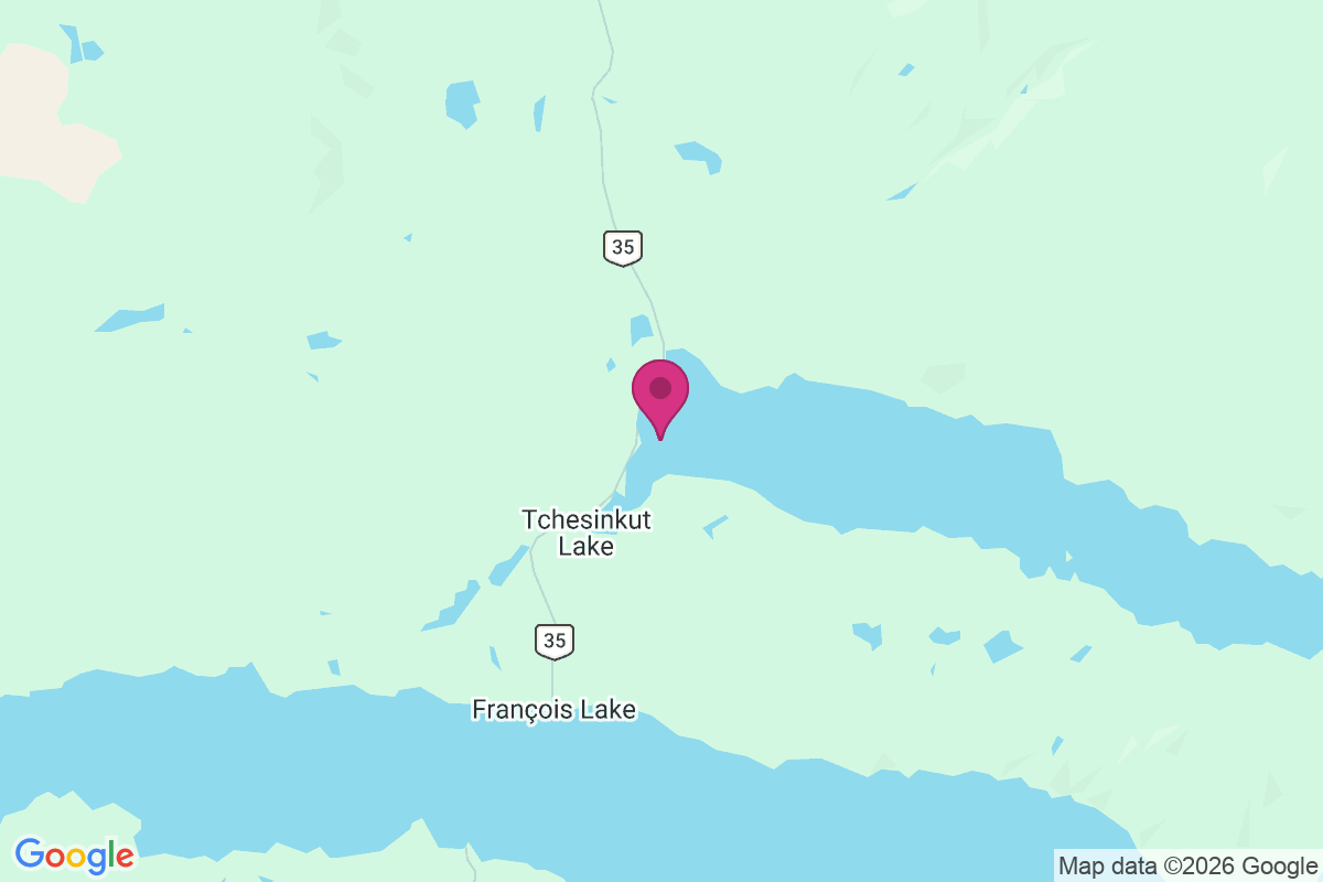 Tchesinkut Lake map