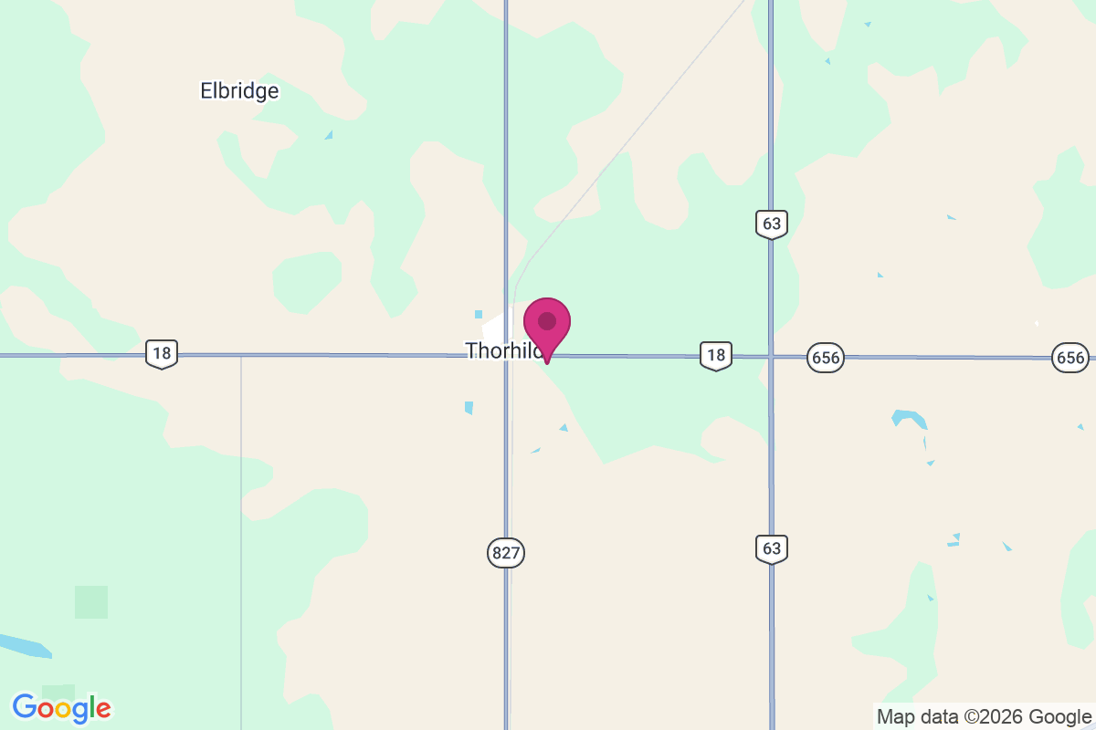 Thorhild map