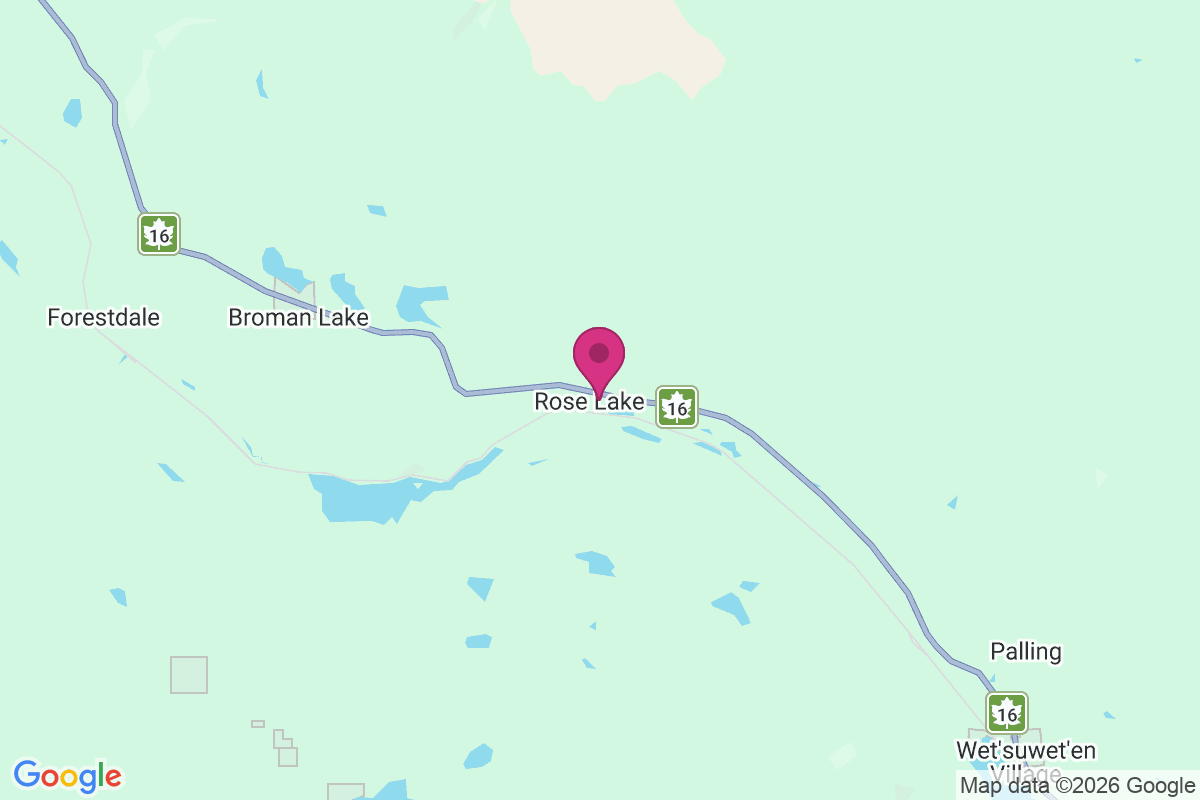 Rose Lake map