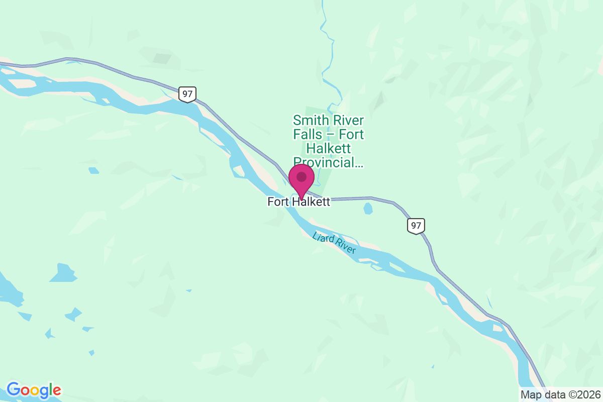 Fort Halkett map