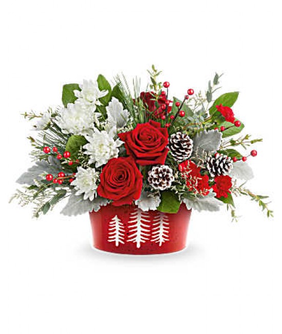 Snowy Pines Centerpiece