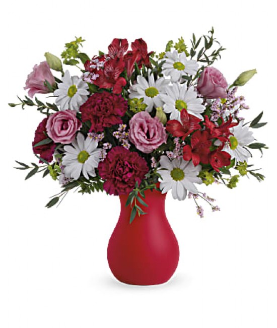 Kissed With Crimson Bouquet