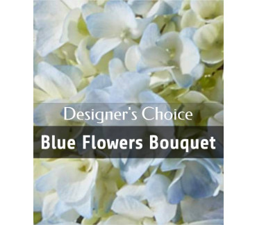 Designer's choice - Blue flowers bouquet