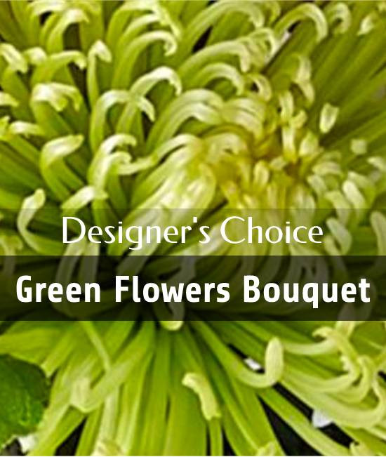 Designer's choice - Green flowers bouquet