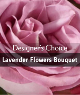 Designer's choice - Lavender flowers bouquet