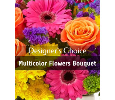 Designer's choice - Multicolor flowers bouquet