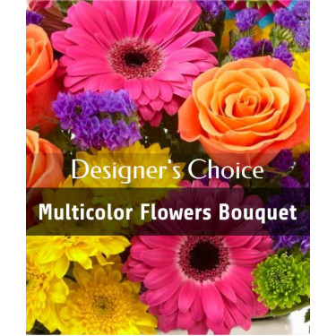Designer's choice - Multicolor flowers bouquet