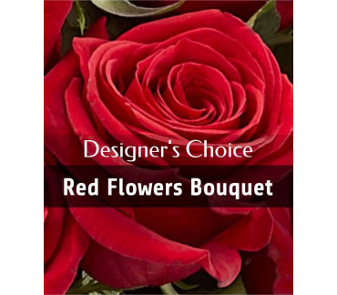 Designer's choice - Red flowers bouquet
