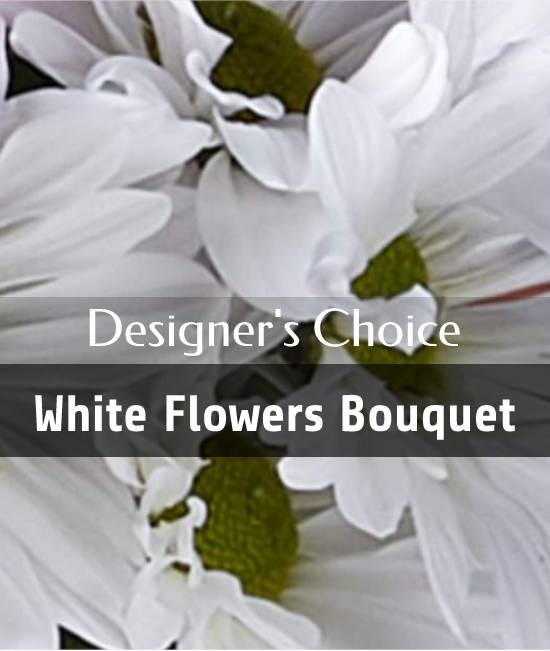 Designer's choice - White flowers bouquet